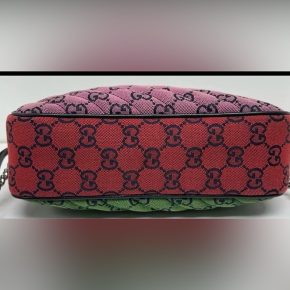 Gucci Marmont GG Quilted Multicolor Camera Crossbody Bag - Picture 8 of 11